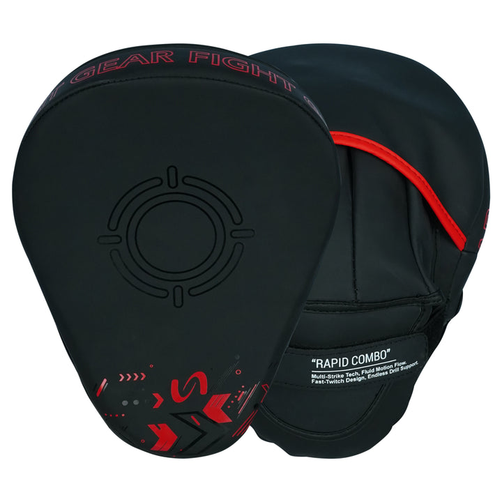 KORDRAX Pro Focus Pads for Boxing, MMA & Muay Thai – Premium Faux Leather Punching and Training Pads