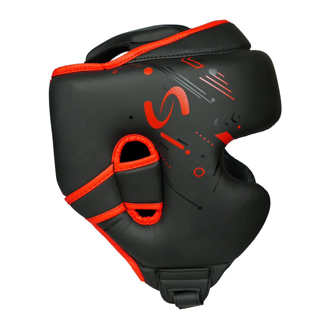 KORDRAX Pro Boxing Head Guard – Premium Faux Leather Headgear for Boxing, MMA & Muay Thai Training and Sparring