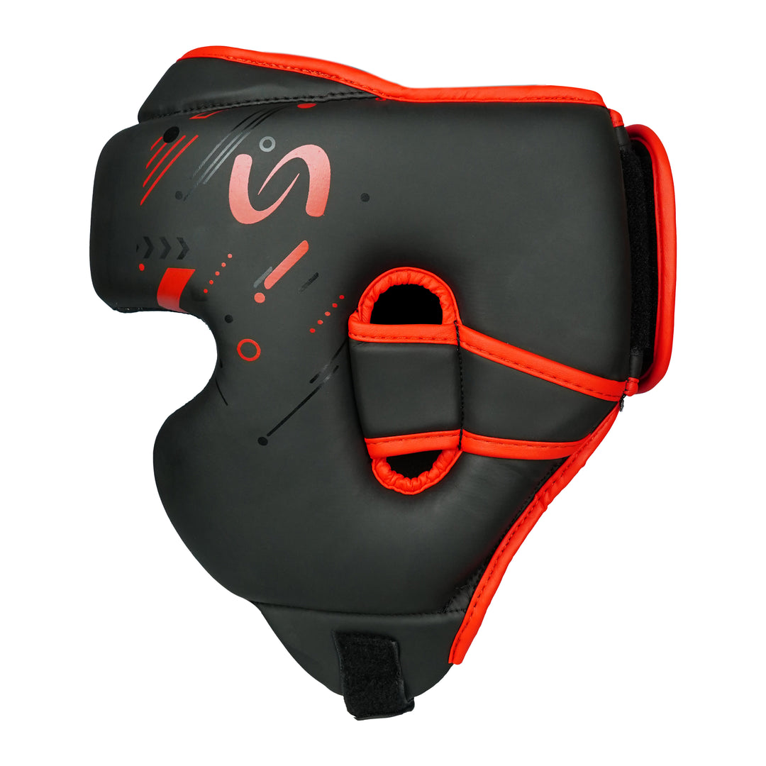 KORDRAX Pro Boxing Head Guard – Premium Faux Leather Headgear for Boxing, MMA & Muay Thai Training and Sparring