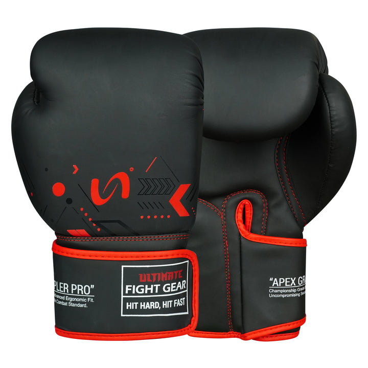 REDDRAX Pro Boxing Gloves for Boxing, MMA & Muay Thai – Premium Faux Leather Training Gloves