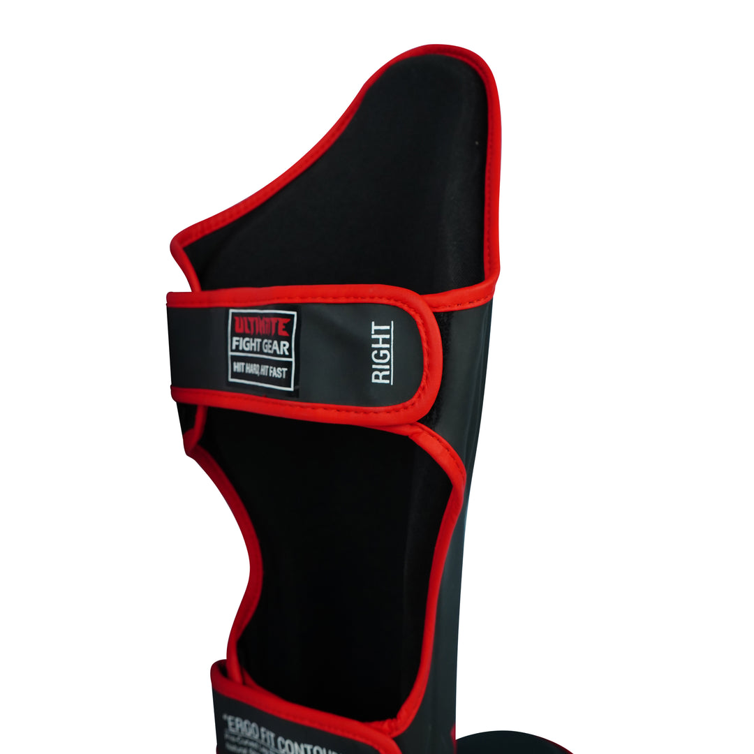 KORDRAX Pro Shin Instep Guards for Boxing, MMA & Muay Thai – Premium Faux Leather Shin and Foot Protectors