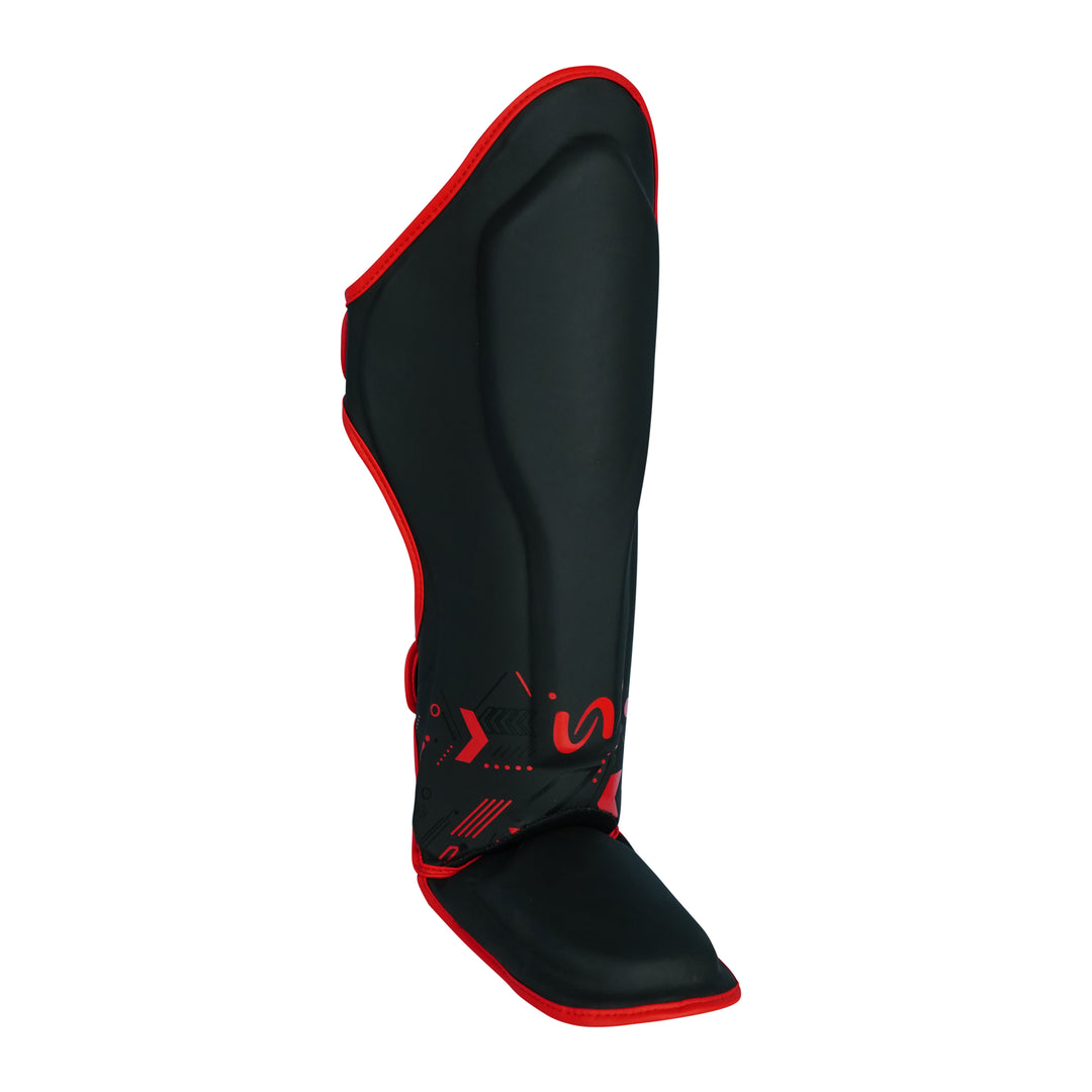 KORDRAX Pro Shin Instep Guards for Boxing, MMA & Muay Thai – Premium Faux Leather Shin and Foot Protectors