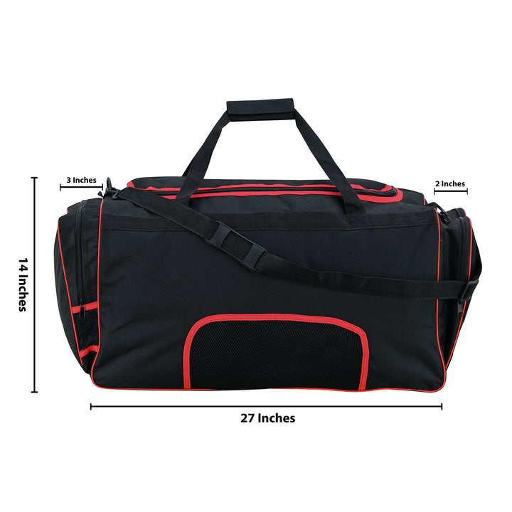 Duffle Bag Black Red