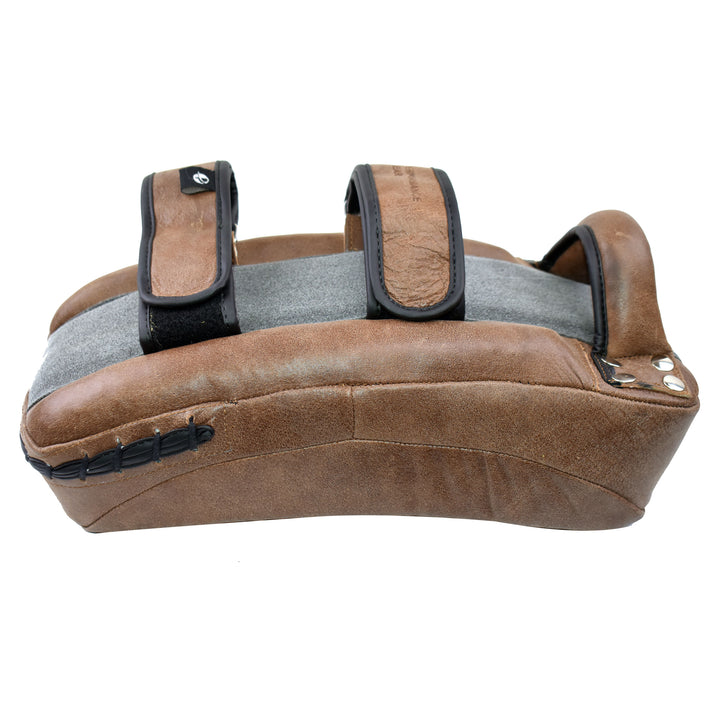 Brown Vintage Leather Thai Pads (pair)