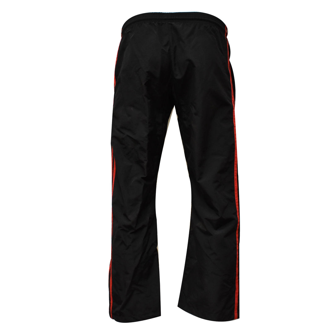 PFG Demo Karate Pant Black With Red Stripe MMA Boxing Muay Thai Martial Arts