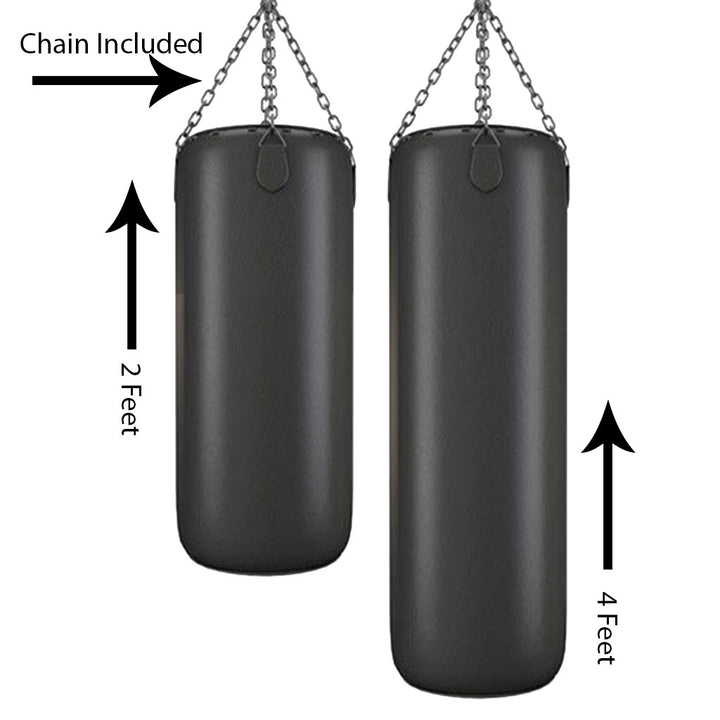 Punching Bag 6FT 4FT & 2FT - Hanging Chain Included - Heavy Shell  Empty