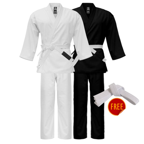 Karate Uniform - Light Weight Kids Adults Karate Gi - (Belt Included)