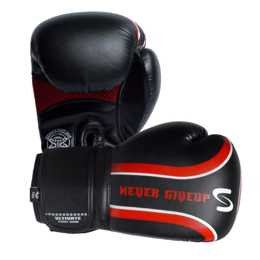 Never Giveup - Boxing Gloves For Boxing MMA Muay Thai Bagwork Training & Fight